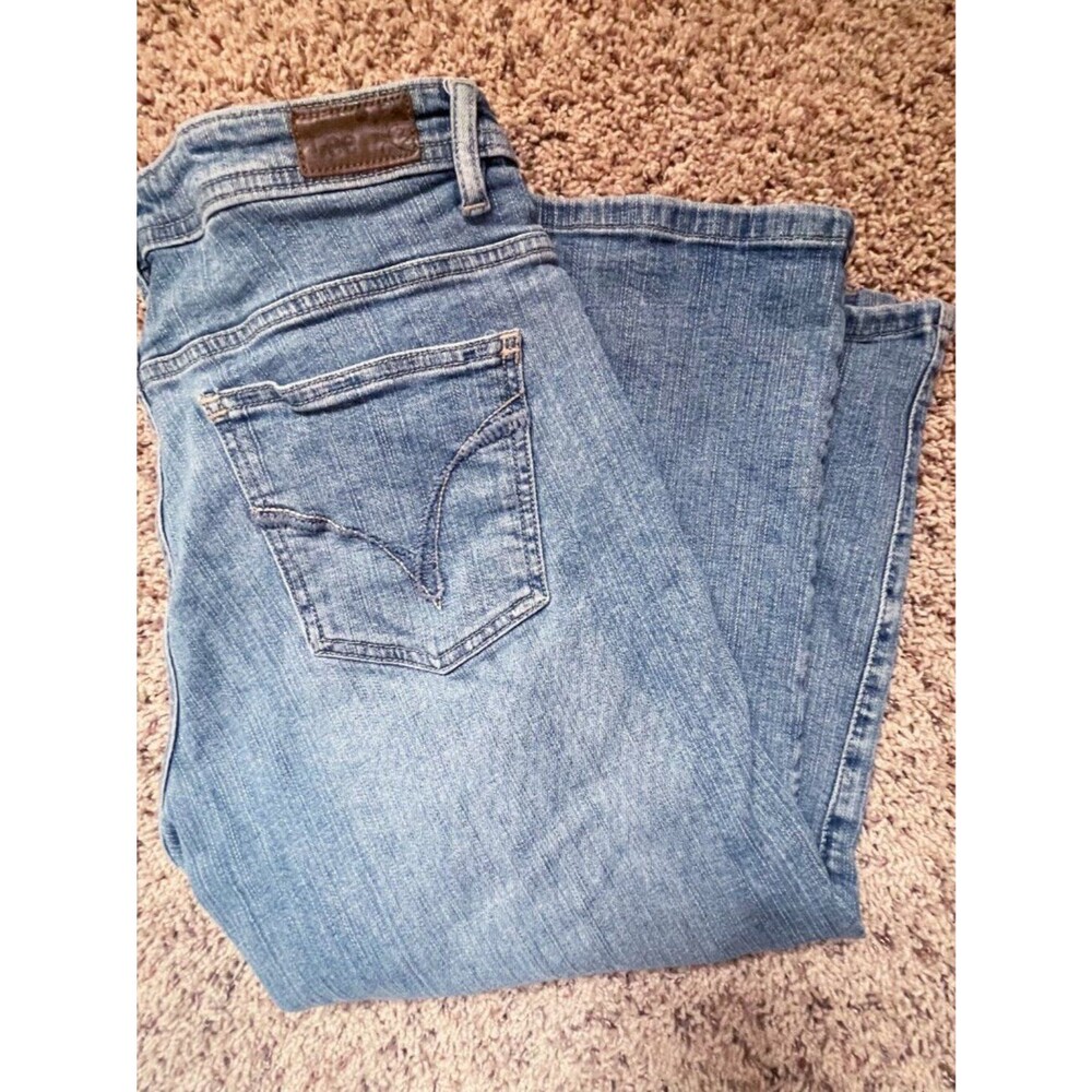 Lee Capri Jeans Women’s Lower on the Waist Cropped Denim Pants Size 12P - Picture 4 of 8